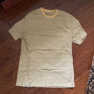 Izod yellow and blue striped shirt